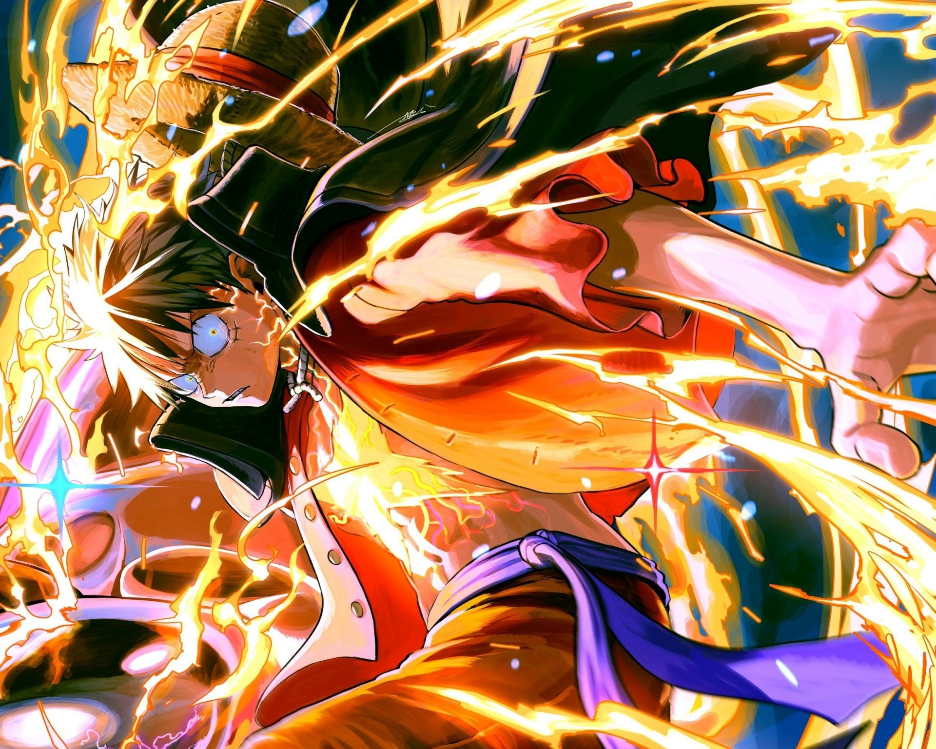 1920x1536 Luffy: Lightning Gear HD