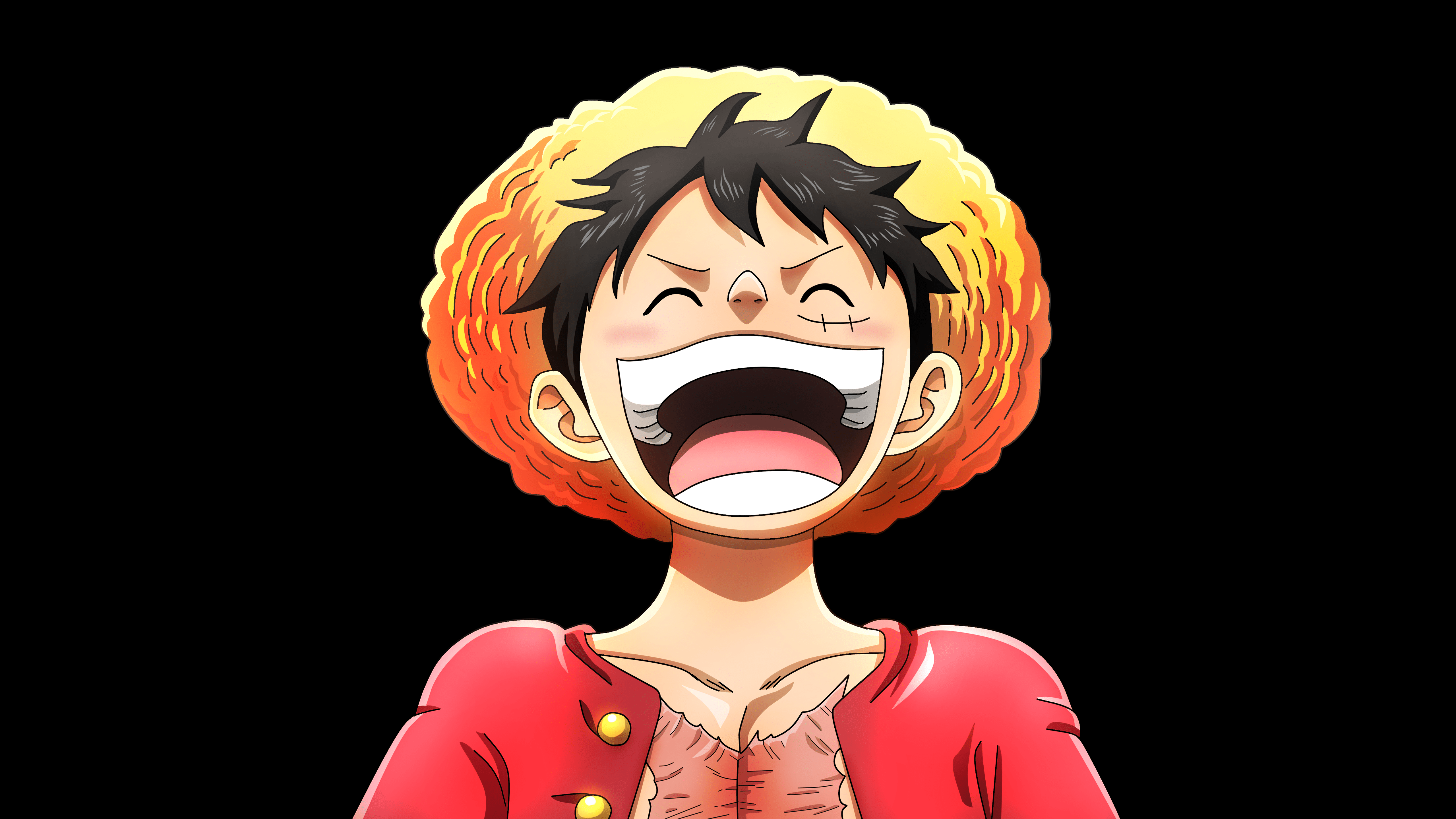 5120x2880 Luffy Wallpaper 4K, Laughing, One Piece, 5K
