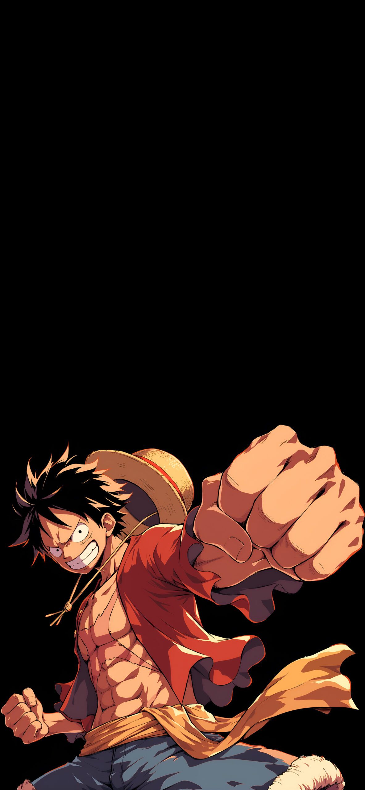 1183x2560 Luffy One Piece Punch Wallpaper Anime Wallpaper HD
