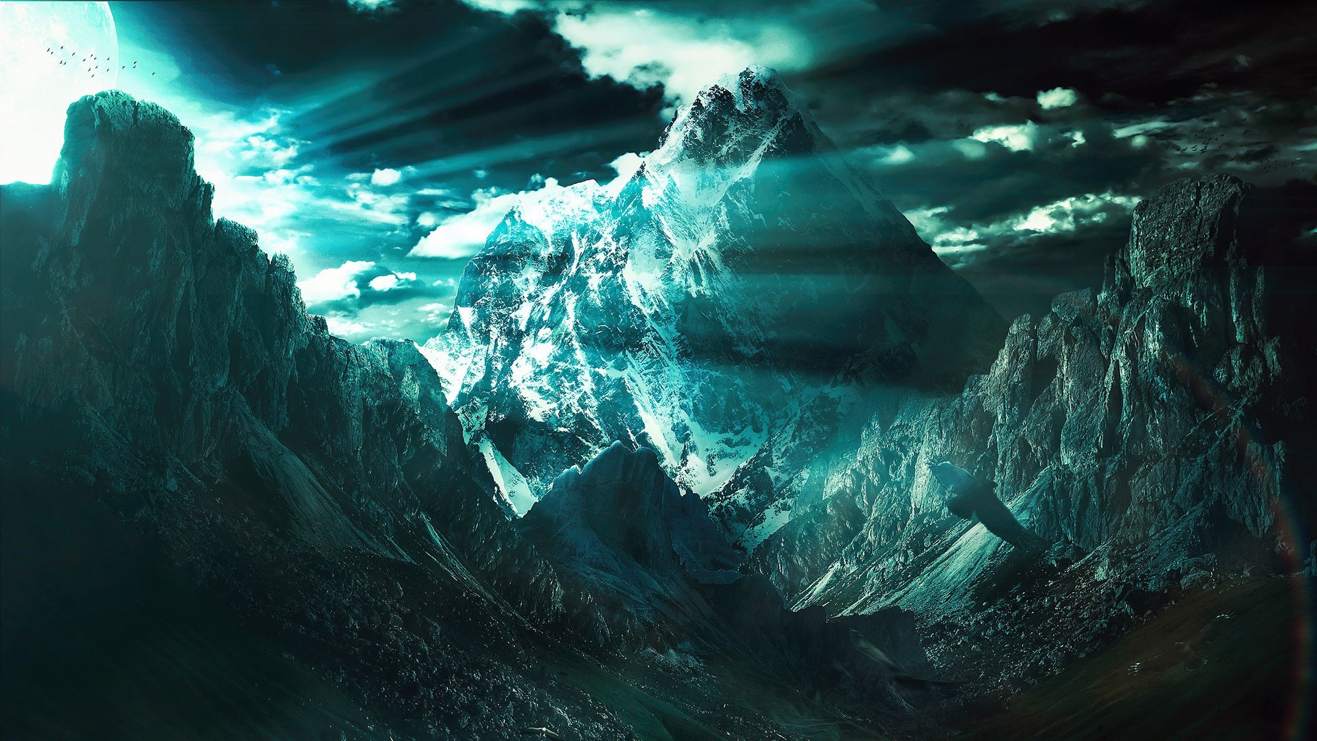 2560x1440 Cold Mountains Wallpaper