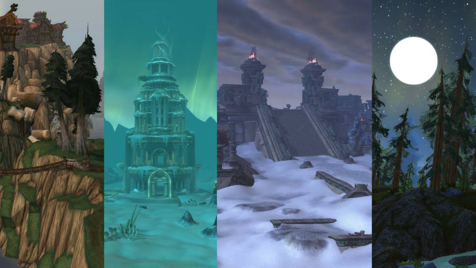 1600x900 Classic WoW: Northrend Zones By Level