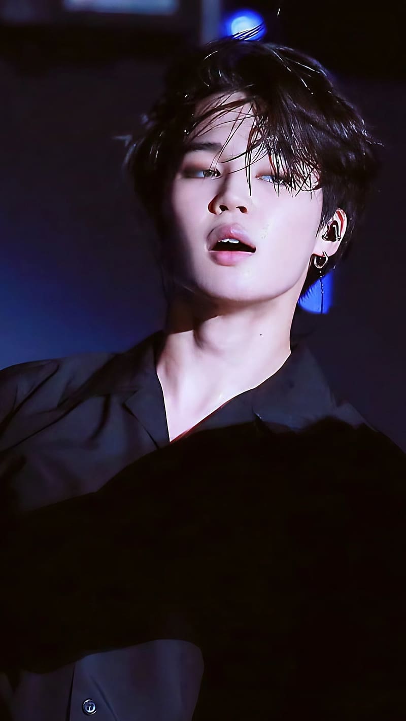 800x1422 Bts Jimin Phone, Black Shirt, kpop, korean singer, HD phone wallpaper