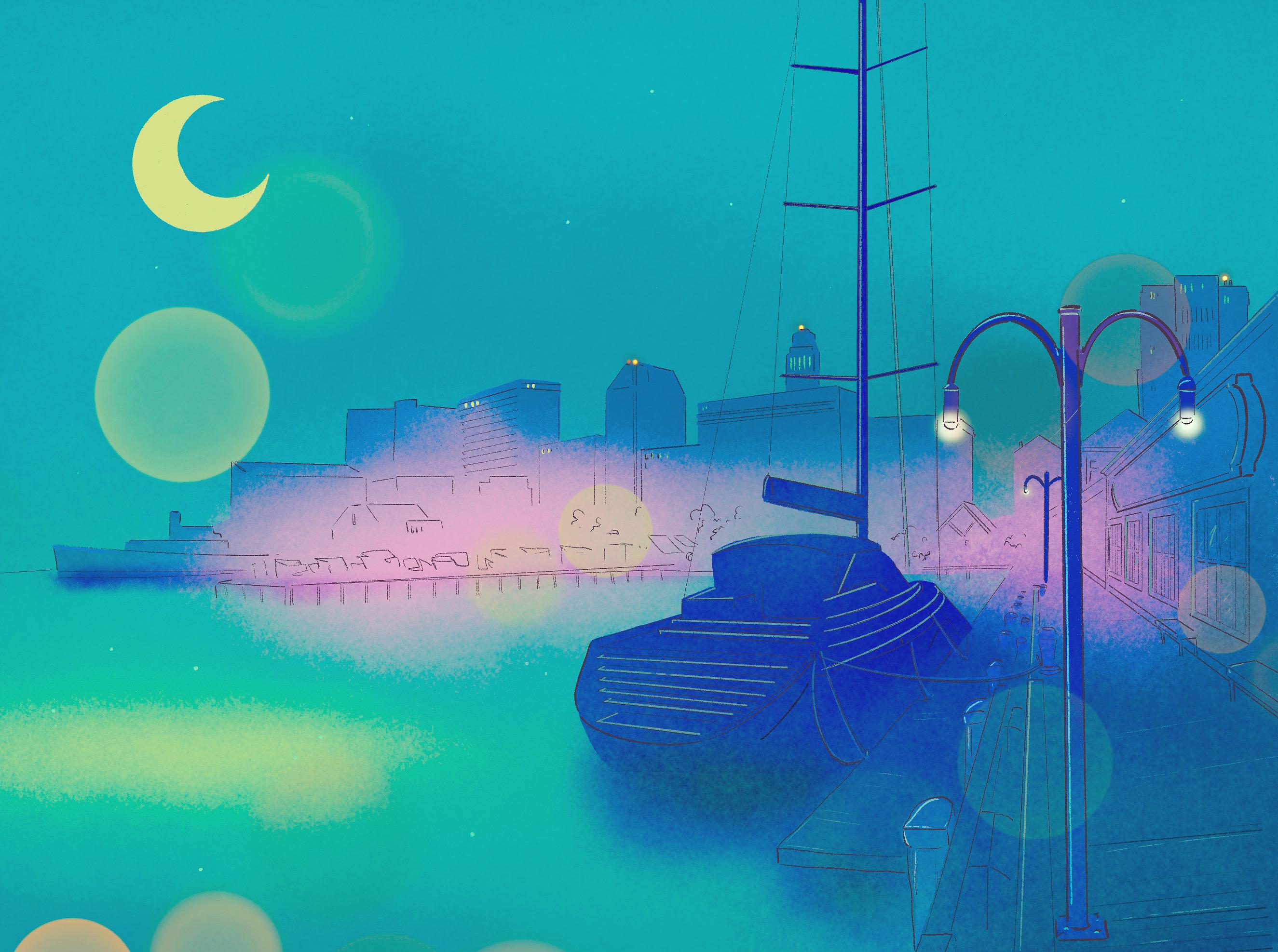 2650x1975 I realized I never posted these here! I hope you like my Sailor Moon inspired cityscapes!