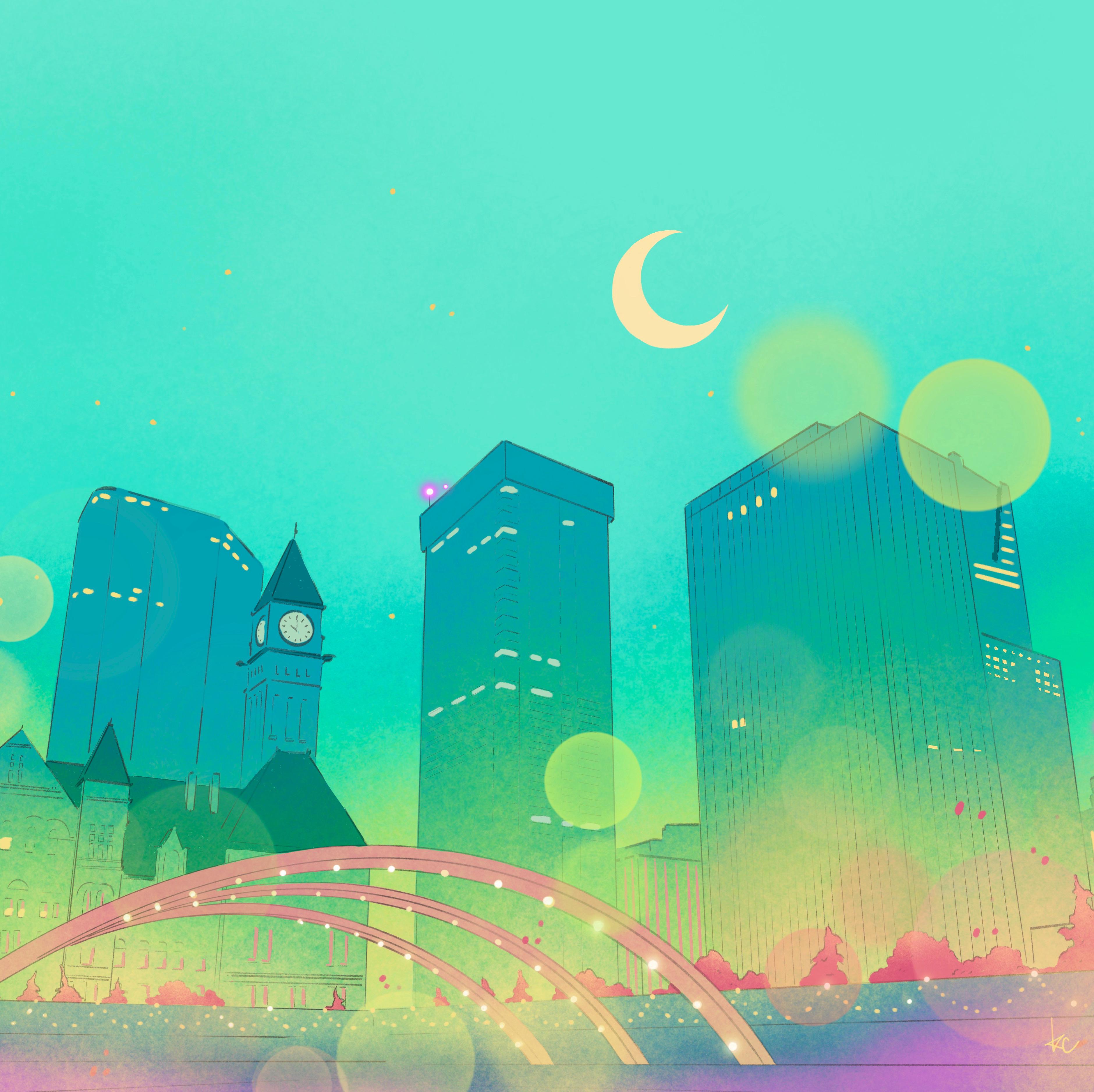 3759x3750 I realized I never posted these here! I hope you like my Sailor Moon inspired cityscapes!