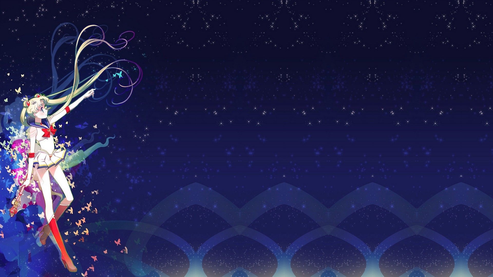 1920x1080 Sailor Moon Luna Wallpaper