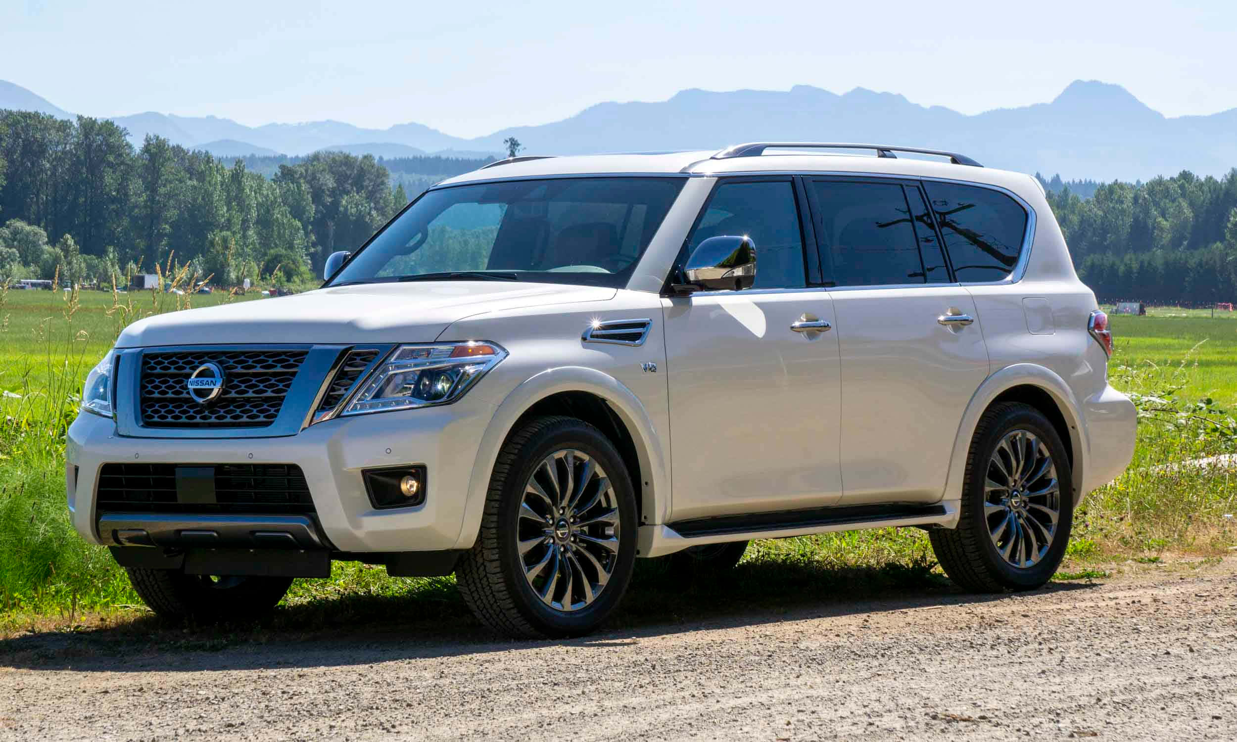 2500x1500 Download Majestic Nissan Armada Luxurious Drive Wallpaper