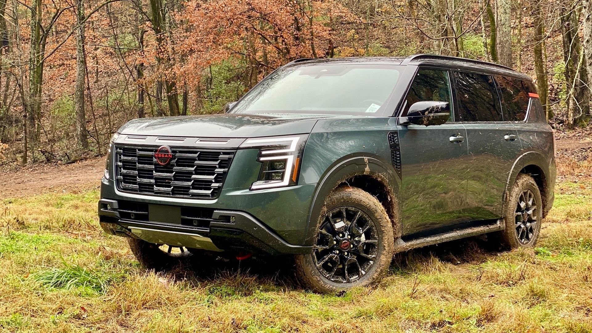 1920x1080 Review: 2025 Nissan Armada Pro 4X Gets Stuck But Overcomes
