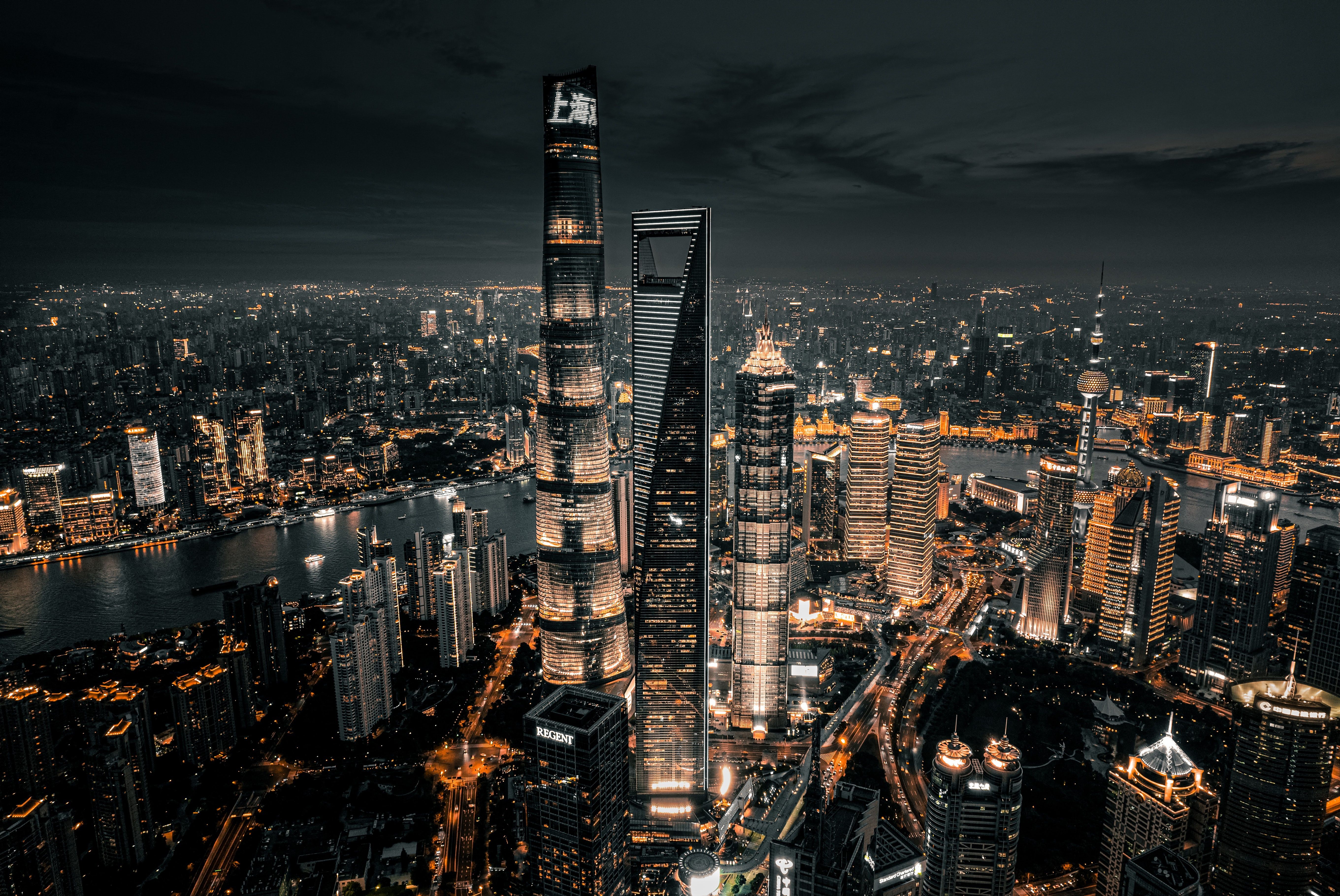 5442x3640 4k Skyscraper Wallpaper