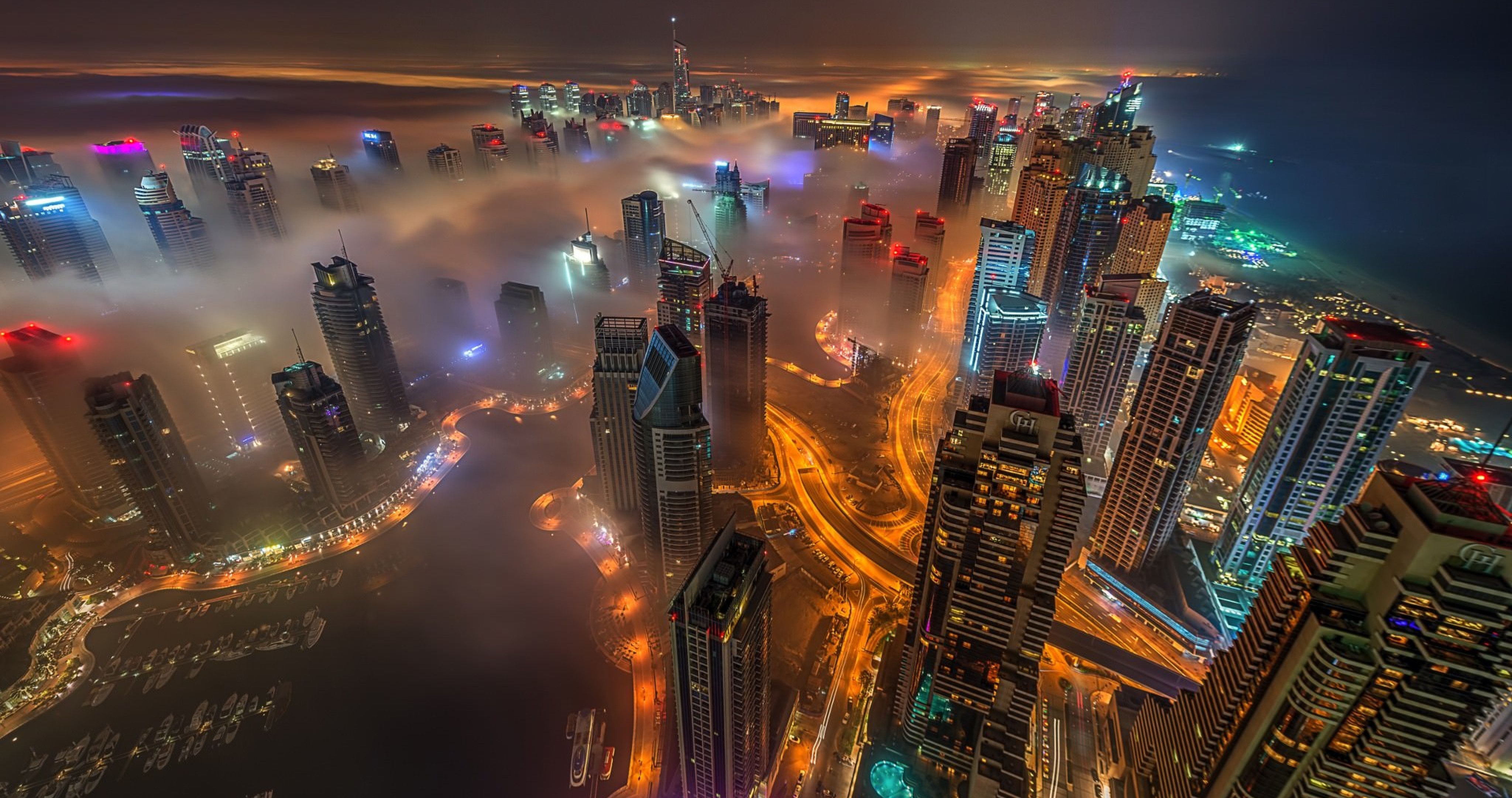 4096x2160 Wallpaper High Rise Buildings During Night Time, Background Free Image