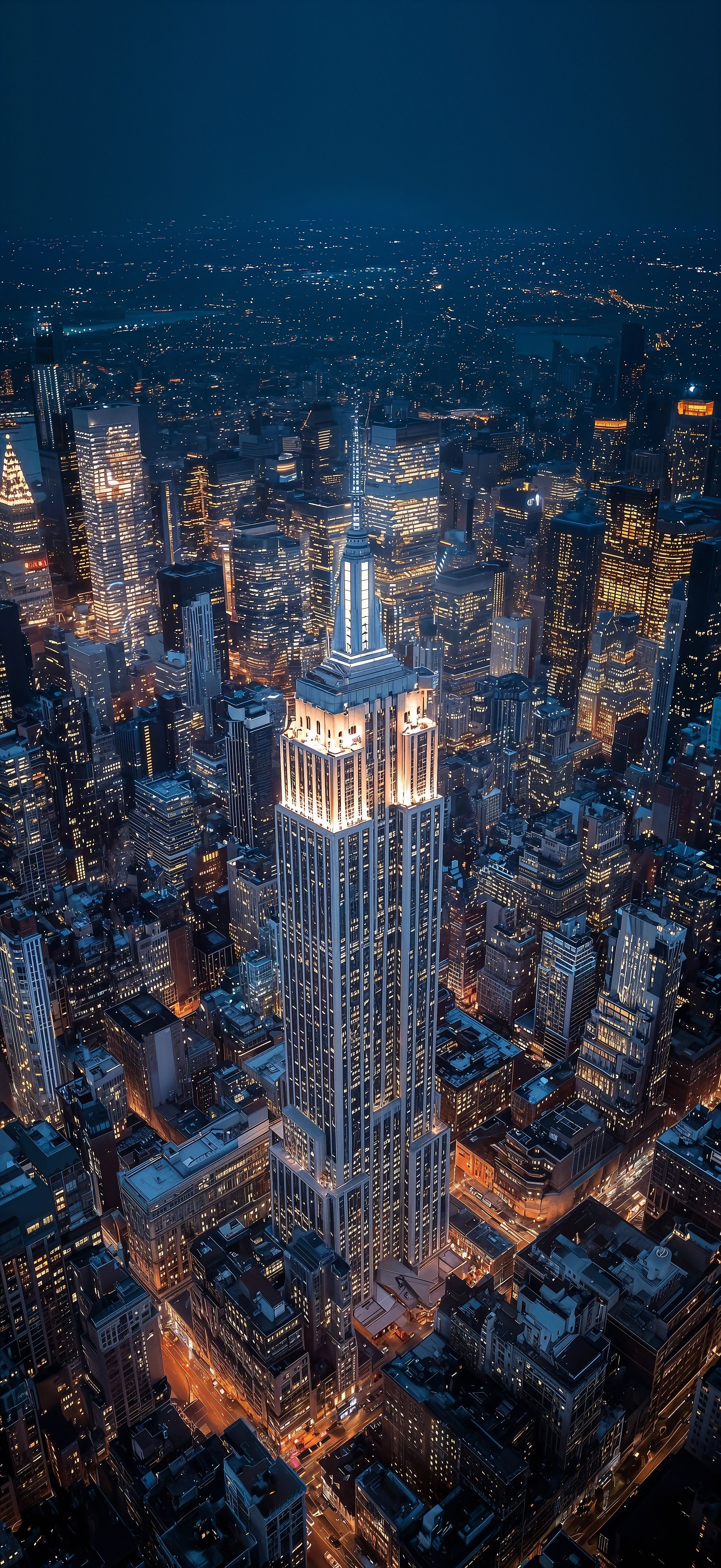 2352x5112 Skyscrapers at Night