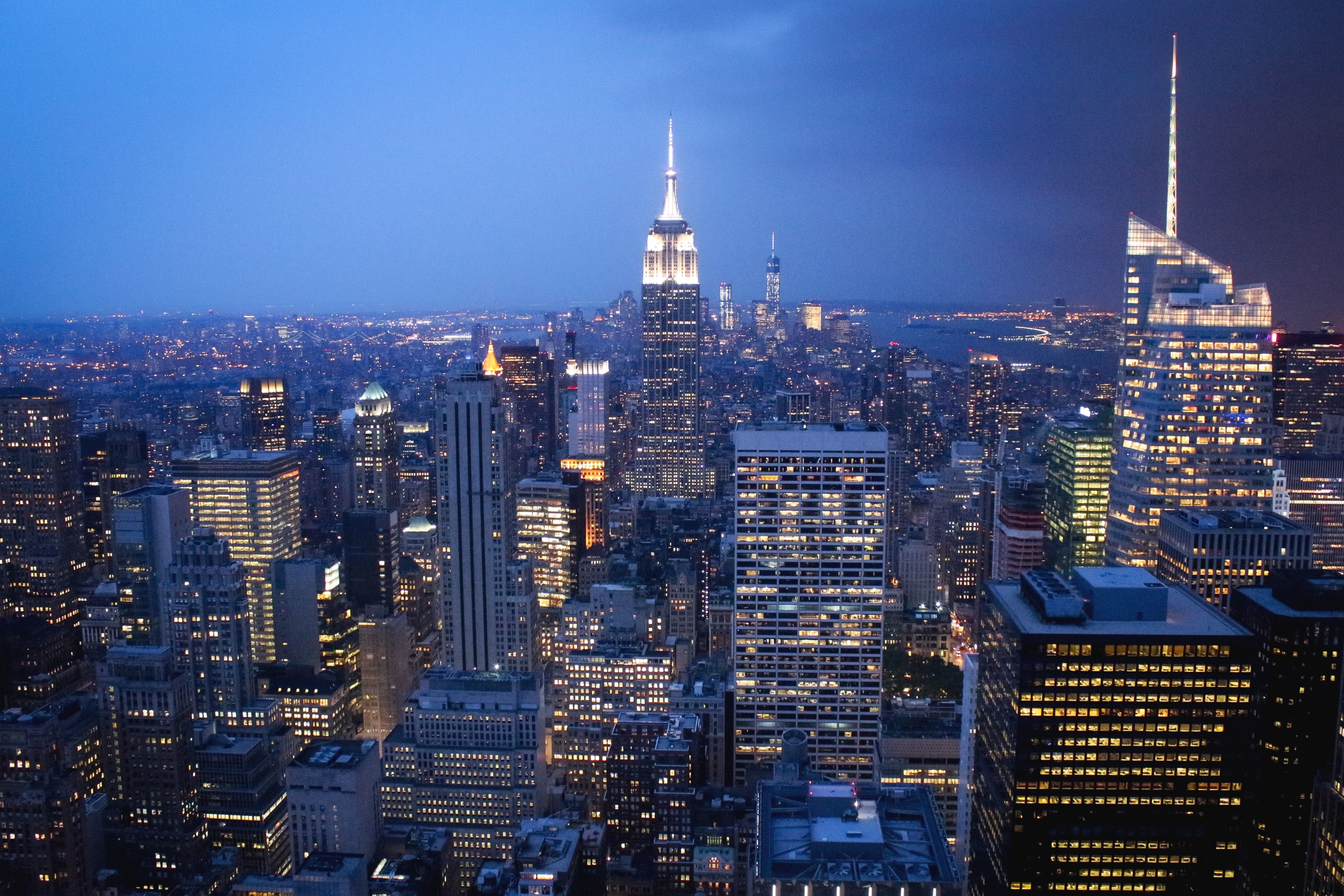 5184x3456 Free photo: Aerial View of Skyscraper Buildings, Buildings, Business