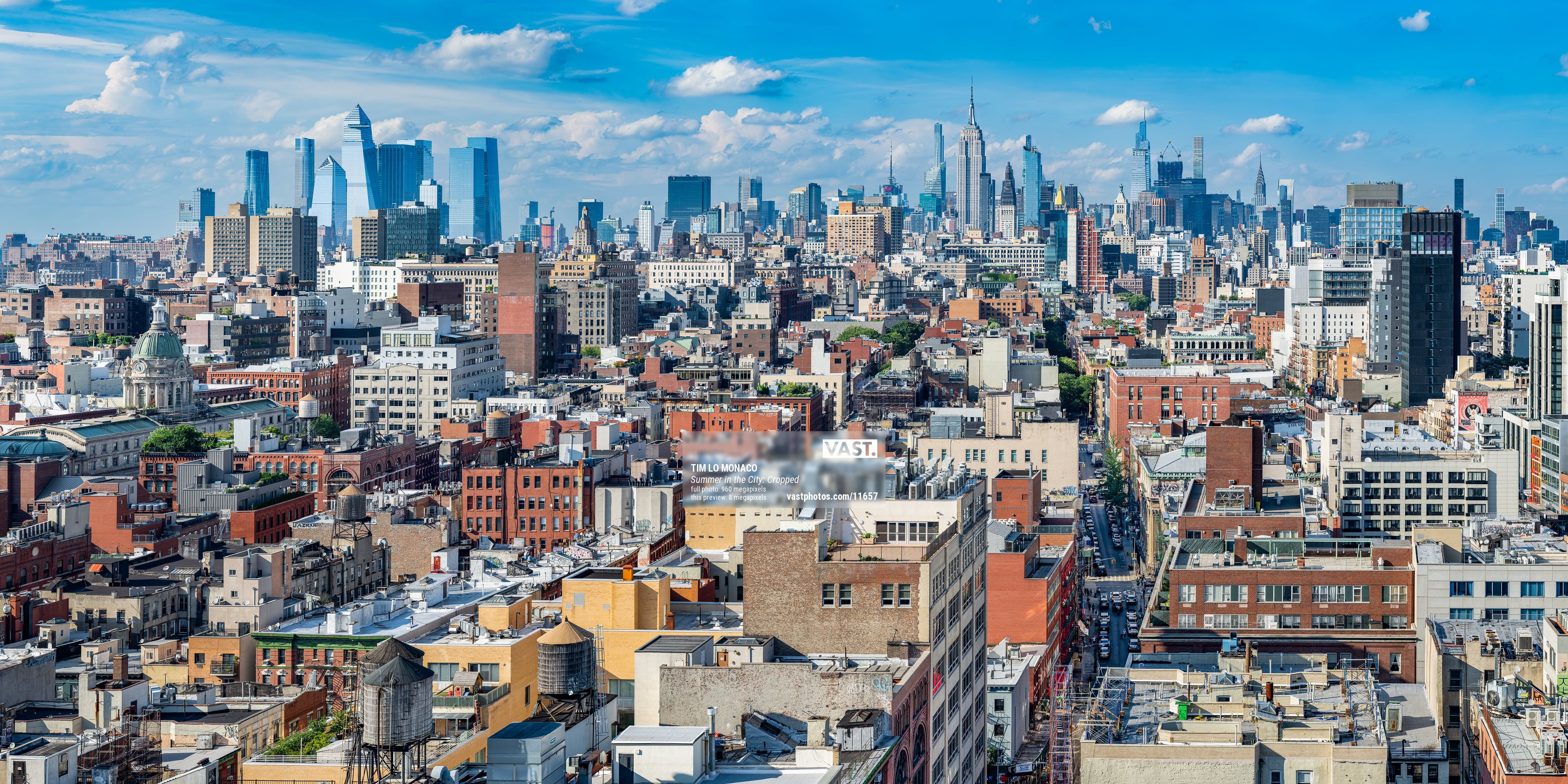 4000x2000 Gigapixel wallpaper photo of New York City