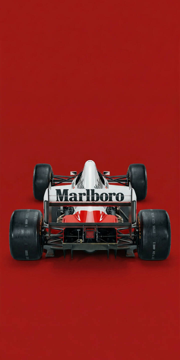 720x1440 Red McLaren F1 Marlboro 4K Wallpaper