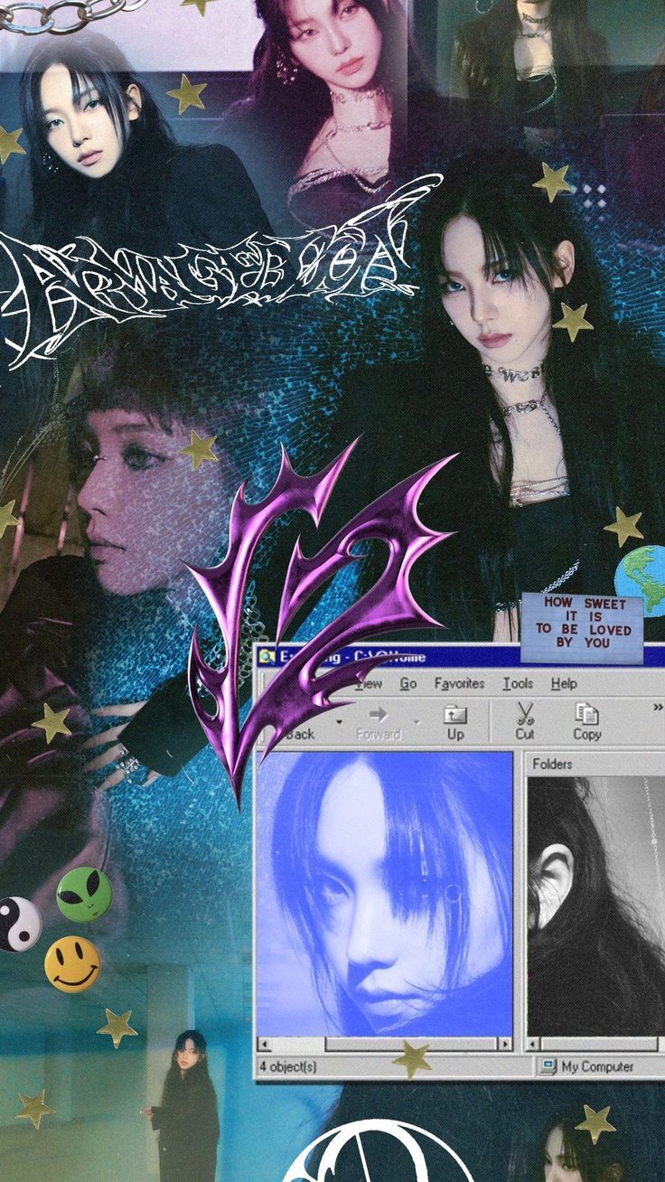 736x1308 Aespa karina Armageddon wallpaper collage
