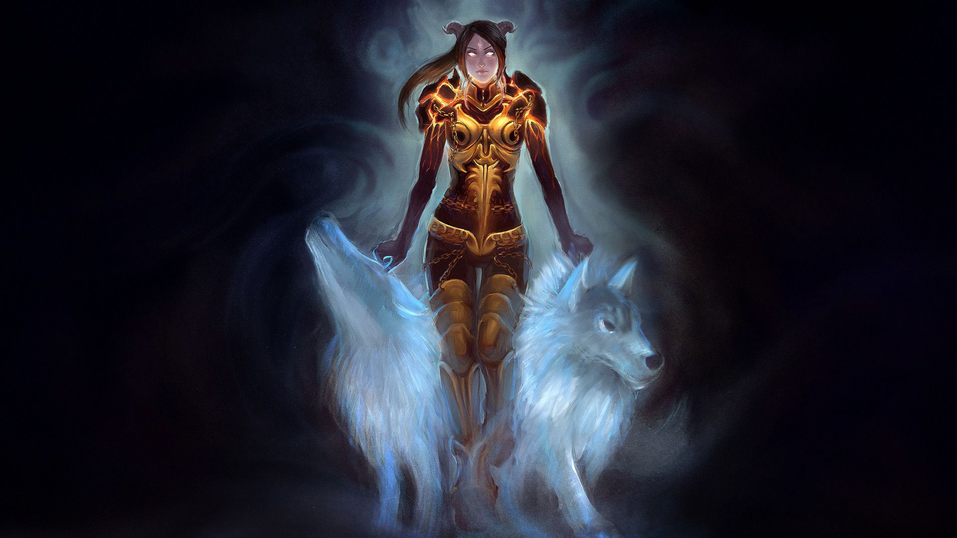 1920x1080 Draenei Shaman Wallpaper