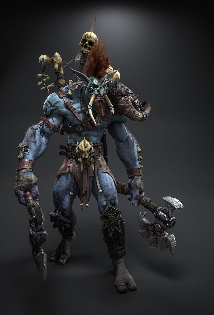 734x1080 Troll Shaman Warrior