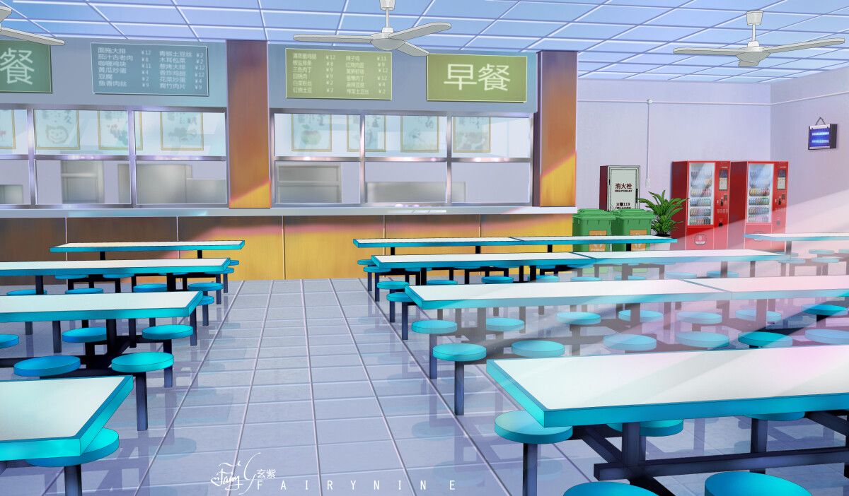 1200x702 Fairy9玄紫- school cafeteria