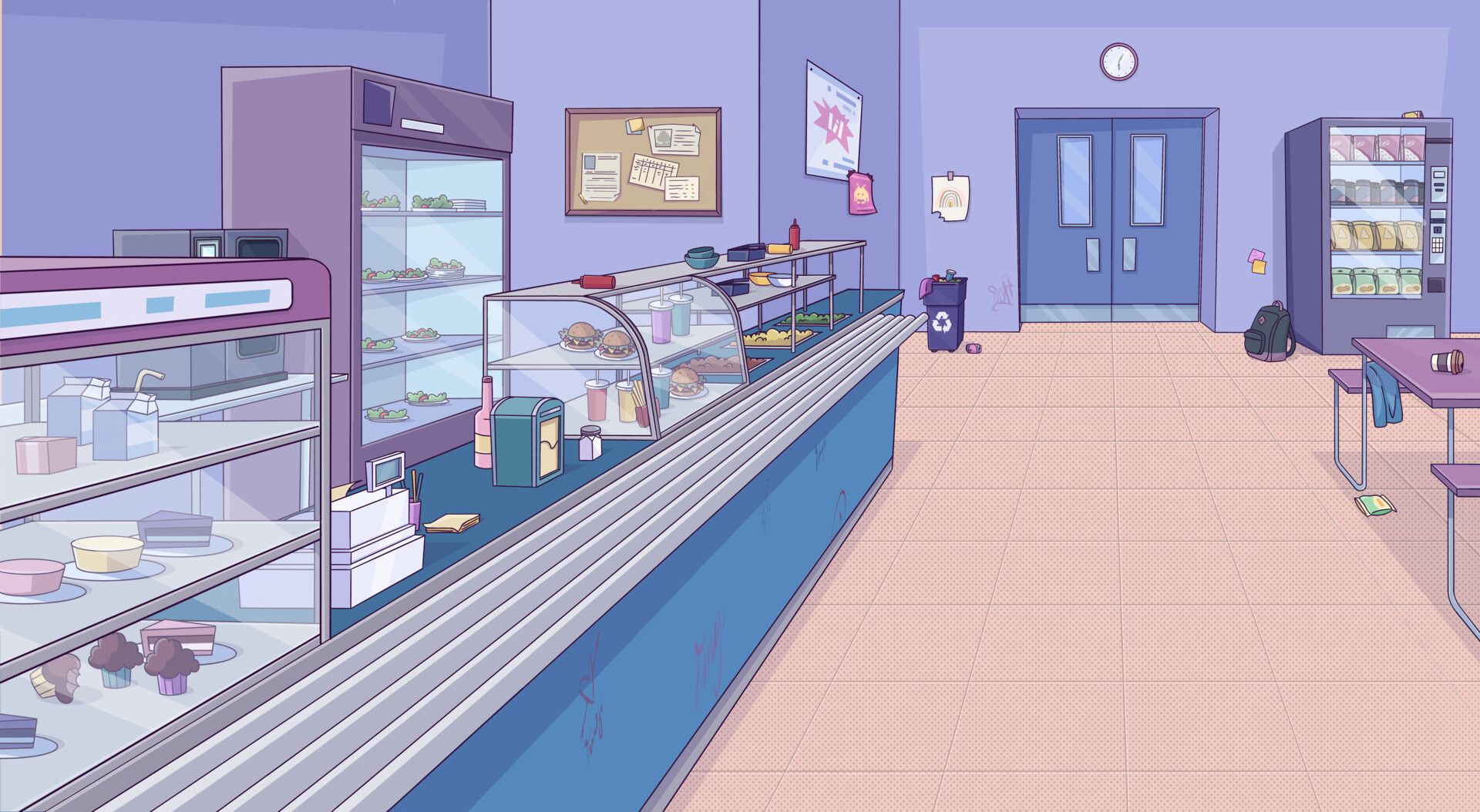 1920x1054 School cafeteria concept