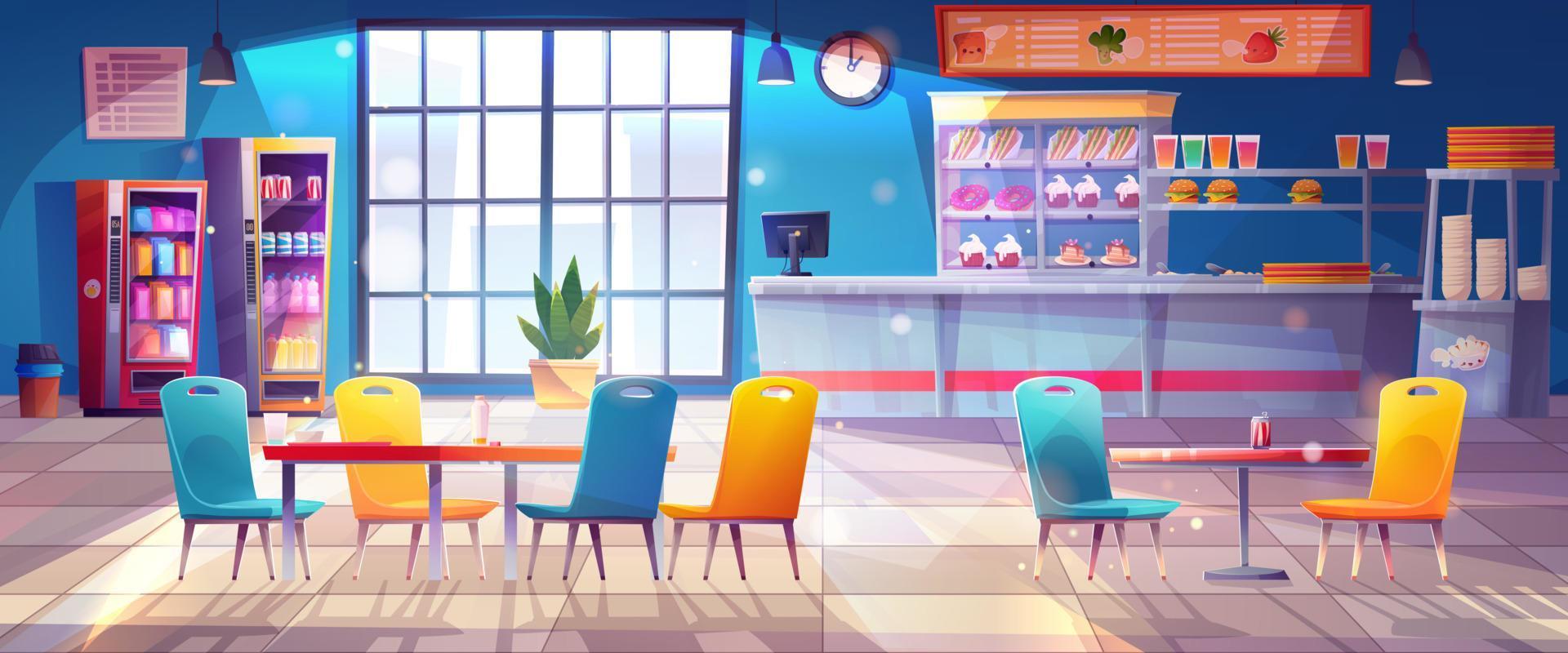 1920x800 Contemporary school canteen interior design