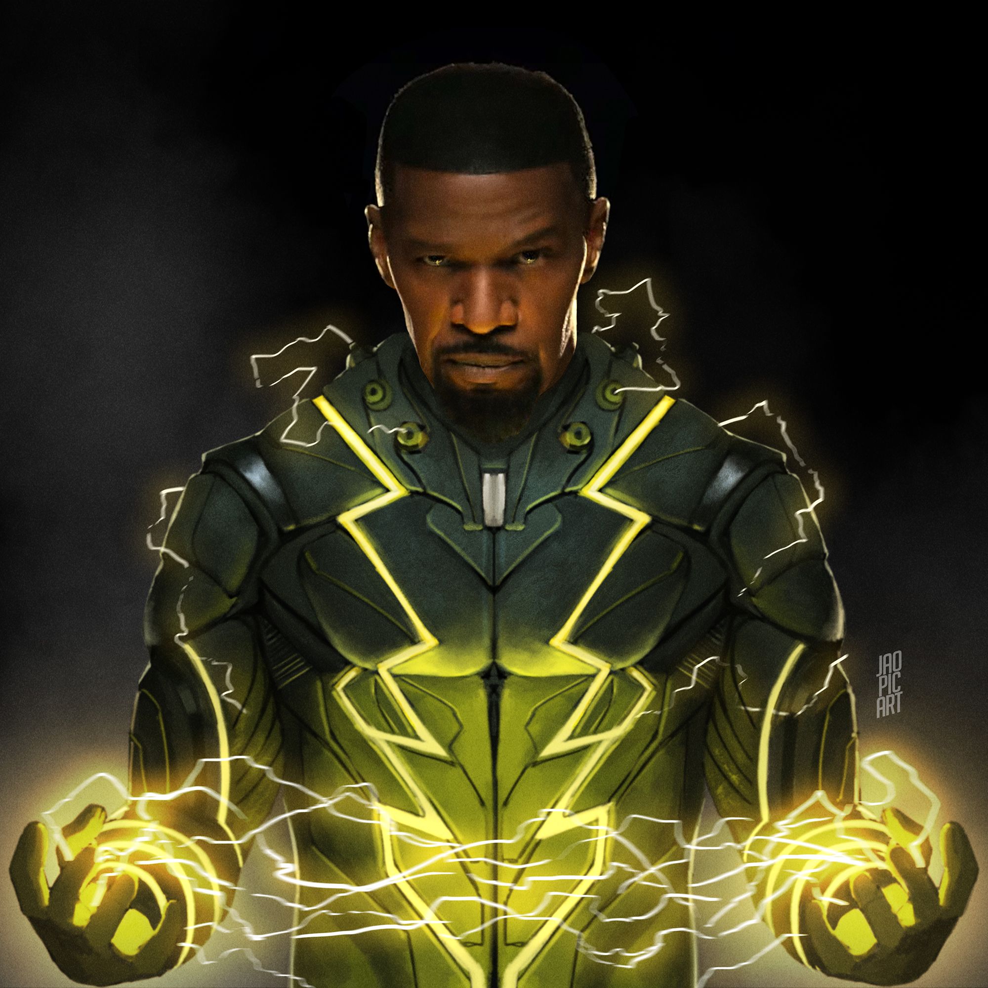 2000x2000 Marvel Cinematic Universe Electro Wallpaper