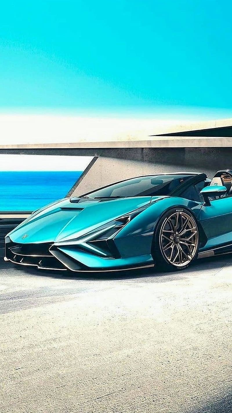 800x1422 HD super car green wallpaper