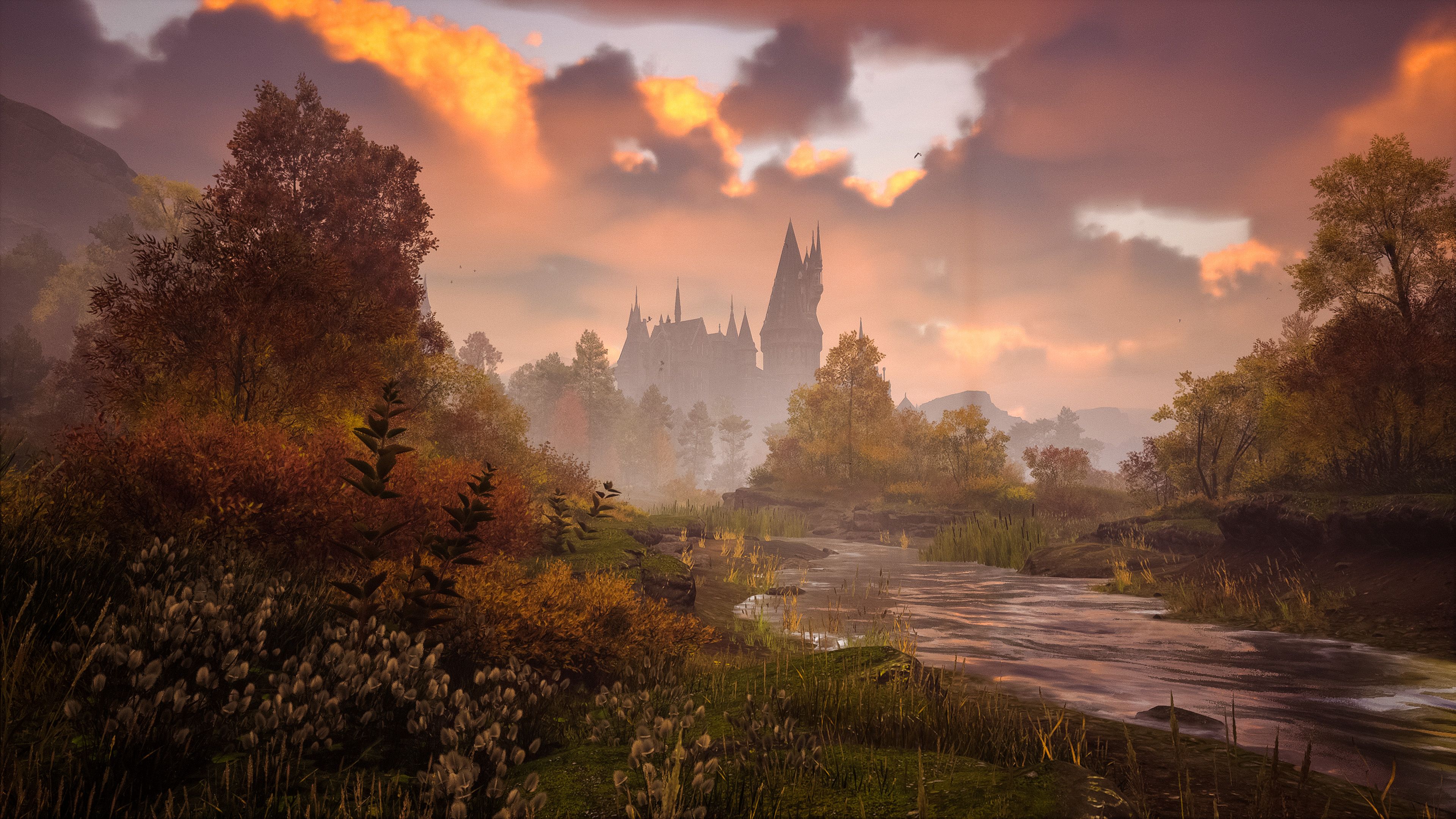 3840x2160 Hogwarts Legacy Autumn Wallpaper