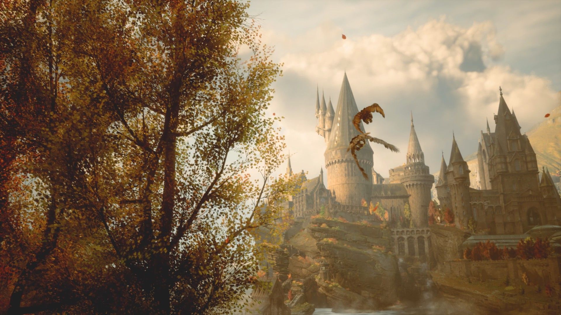 1920x1080 Autumn Hogwarts Legacy Wallpaper