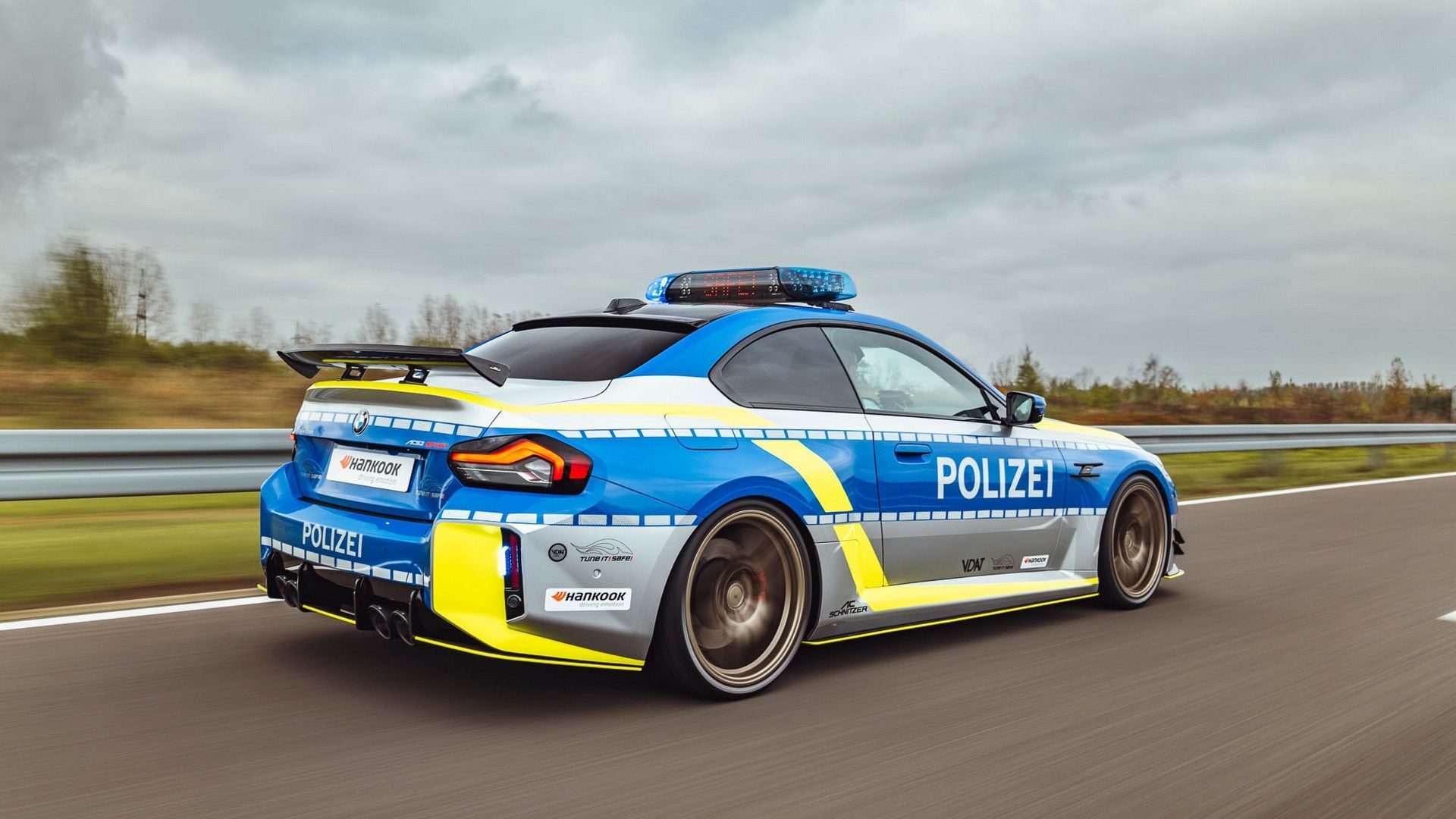 1920x1080 BMW M2 Police Car Looks Like It Was Born For