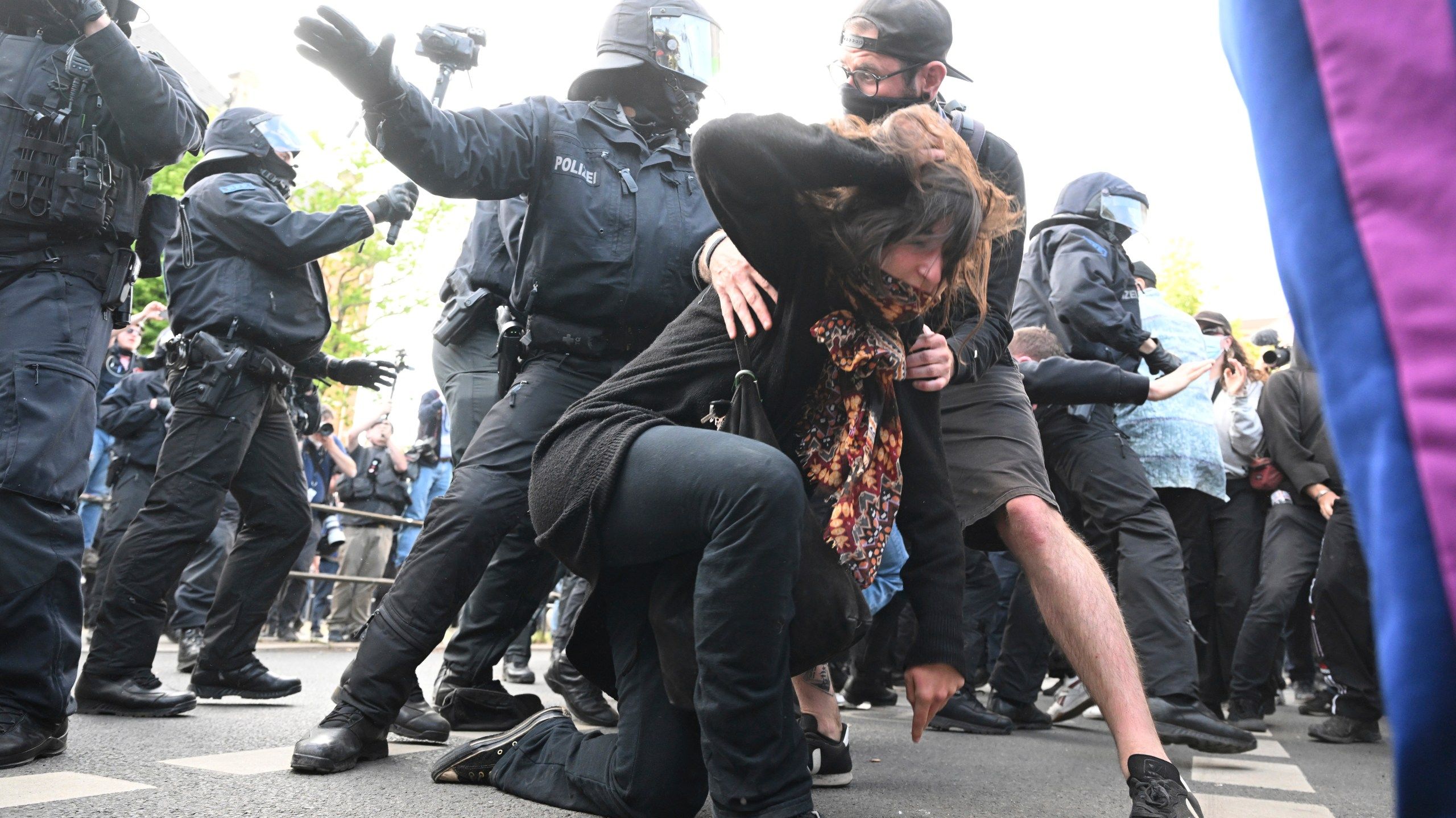2560x1440 Far Left Protesters Clash With German Police In Leipzig After Trial Verdict. KFOR.com Oklahoma City