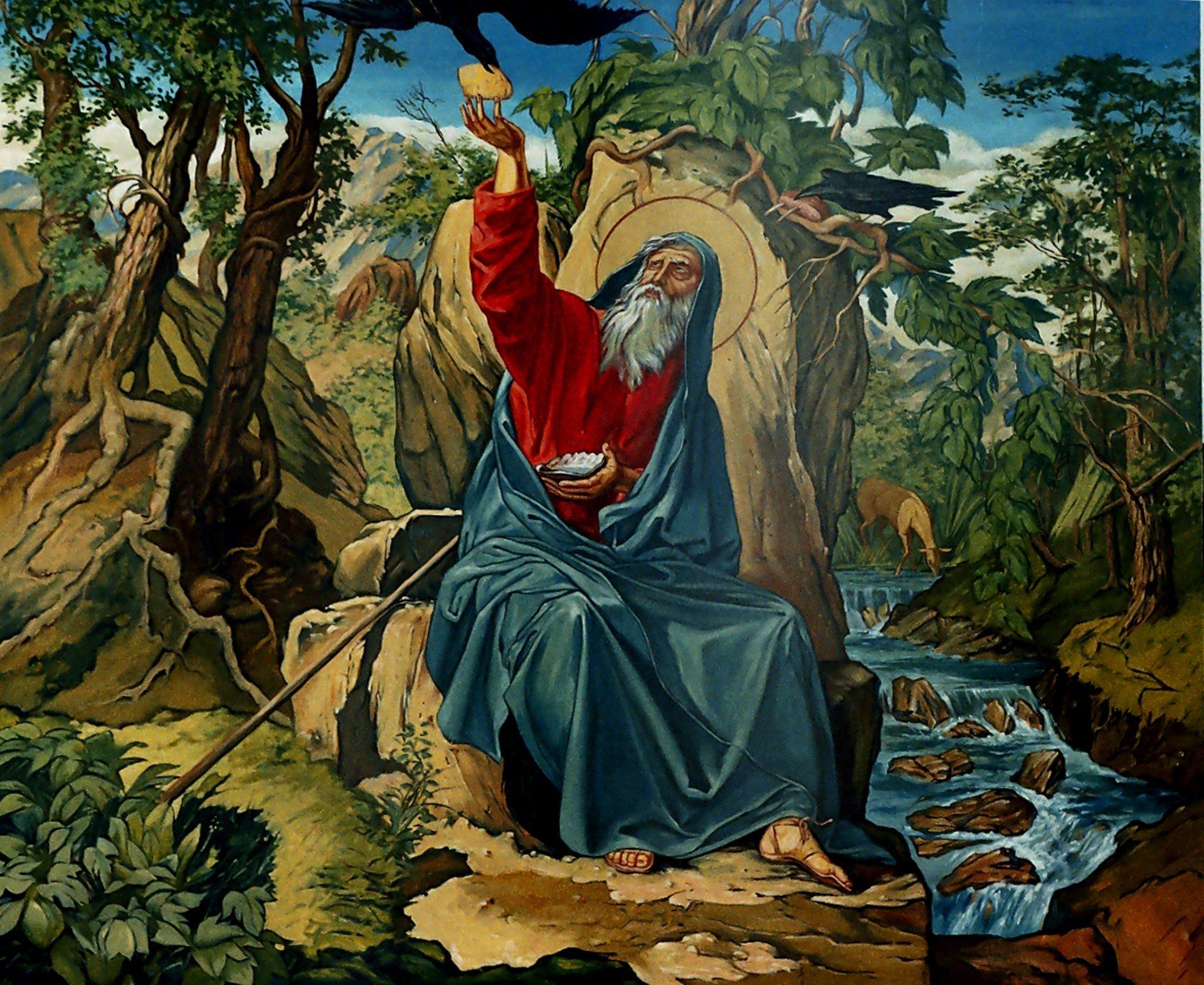 1920x1571 Prophet Elijah (Bible Stories) Painting