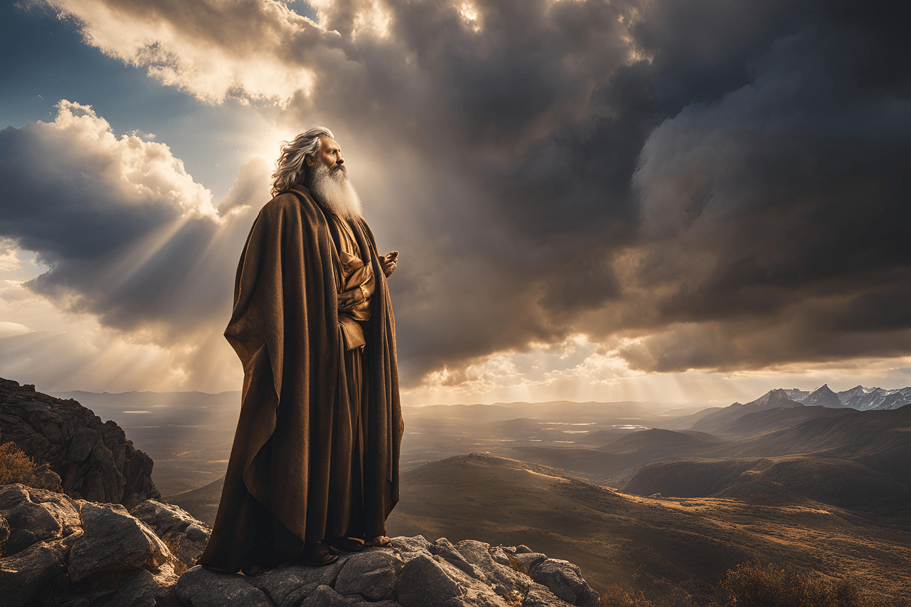 1280x852 Download Ai Generated Elijah The Prophet Prophet Elijah. Royalty Free Stock Illustration Image