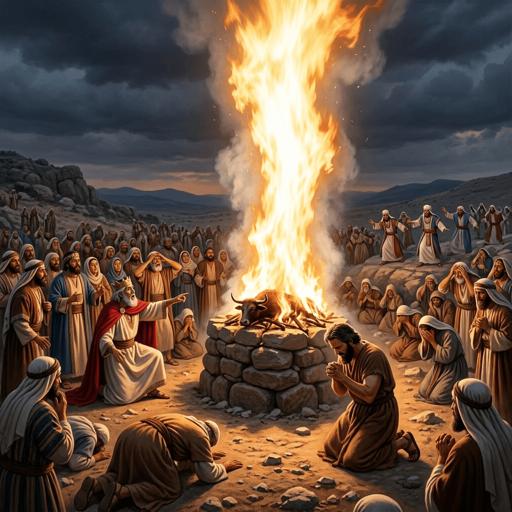 1024x1024 Elijah, King Ahab, and the God of Fire! Bible story 1 Kings Sunday School Bible Story. PDF Sunday School Works!