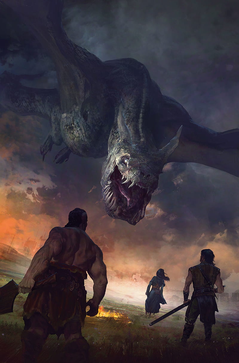 800x1212 Fantasy art, Malazan, Malazan Book of the Fallen, dark fantasy, dragon, Eleint, HD phone wallpaper
