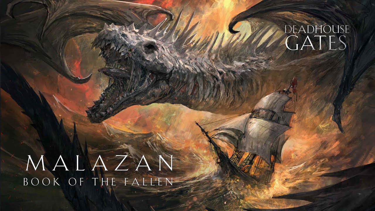 1280x720 I Illustrated an Undead Dragon for Malazan Book of the Fallen. Digital Fantasy Speedpainting