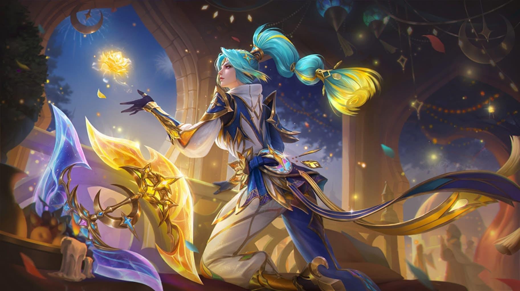 1825x1024 Splash Art of Hanabi's Golden Month Special Skin