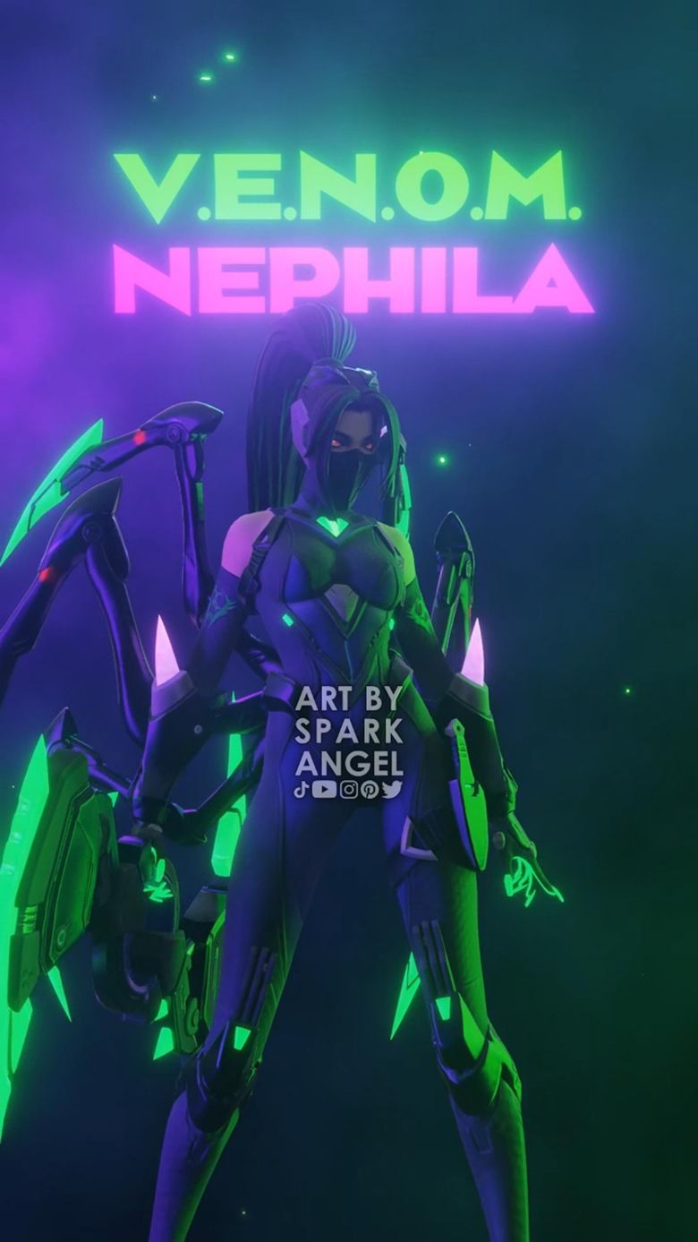 780x1387 Hanabi V.E.N.O.M. Nephila Live Wallpaper Angel's Ko Fi Shop