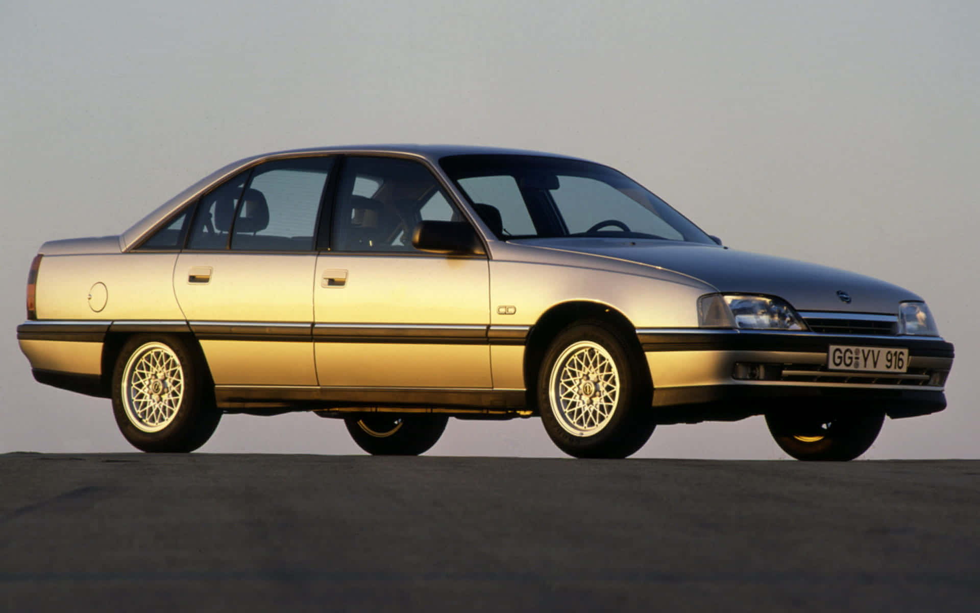 1920x1200 Download Opel Omega cruising on a road. Wallpaper