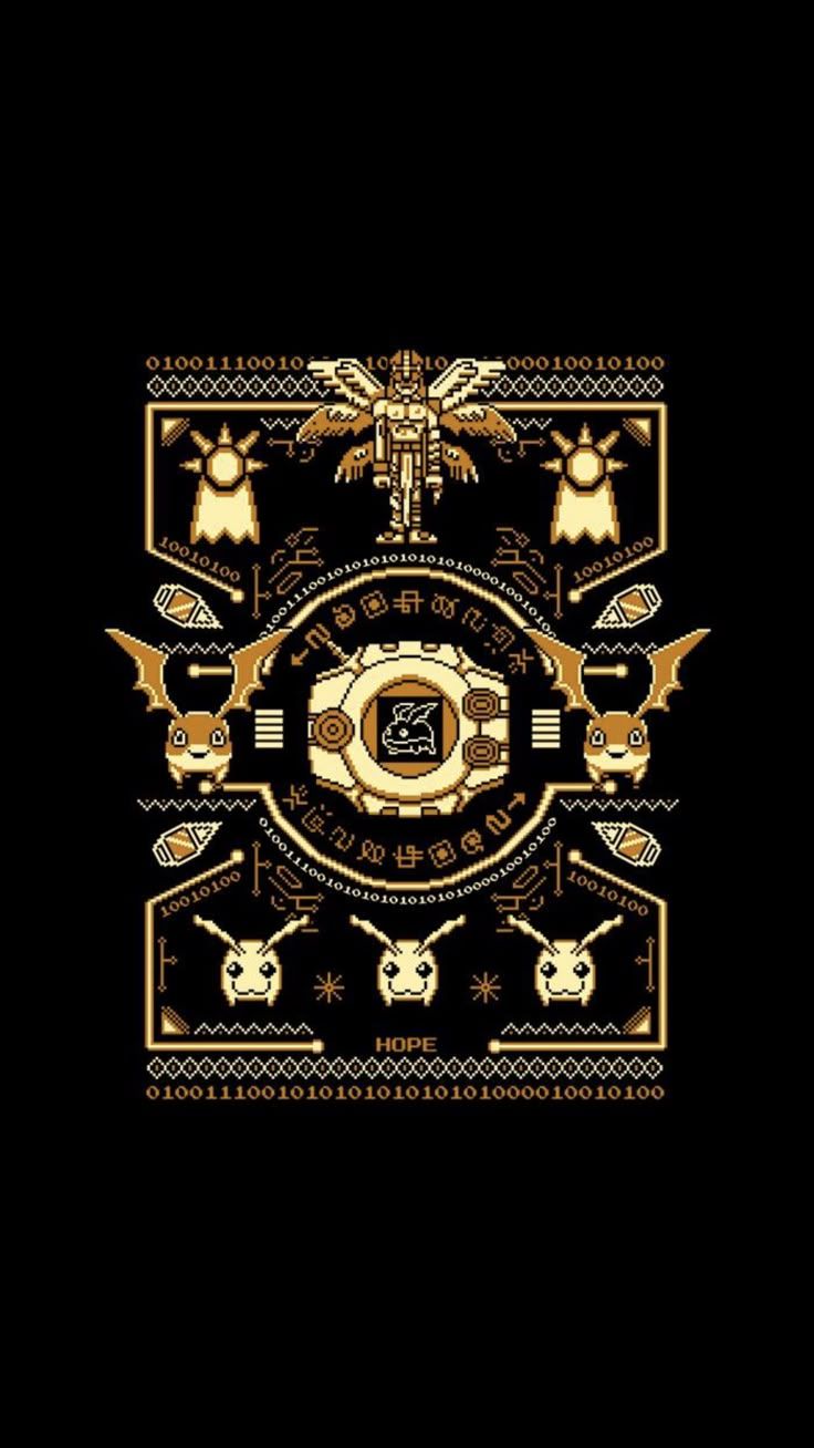736x1308 Digimon crest pattern. Digimon adventure logo design, Digimon logo wallpaper, Epic