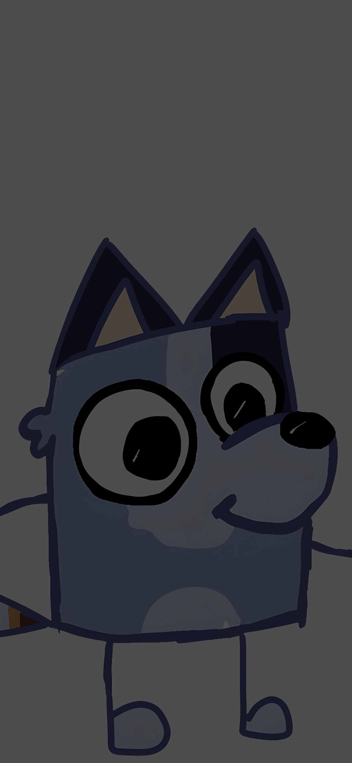 1180x2554 Bluey Simple Cute Cartoon Style Wallpaper