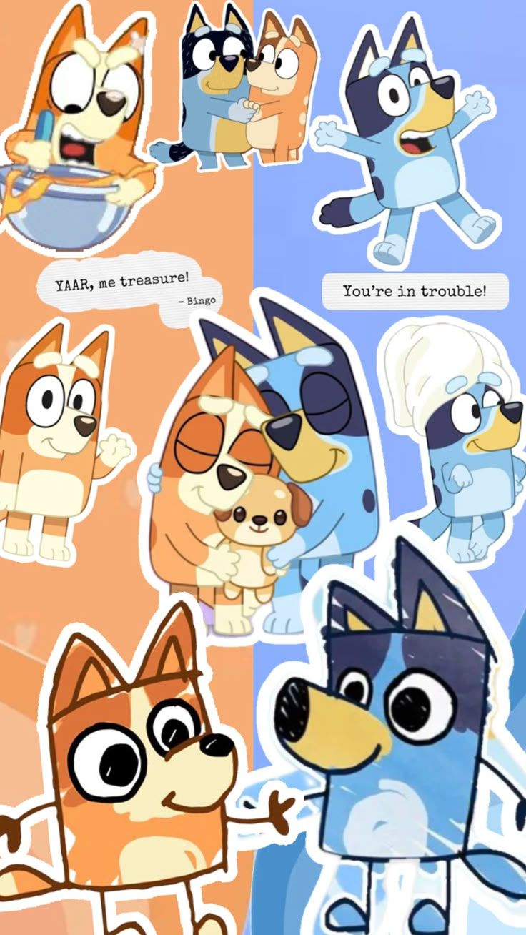 736x1308 bluey wallpaper