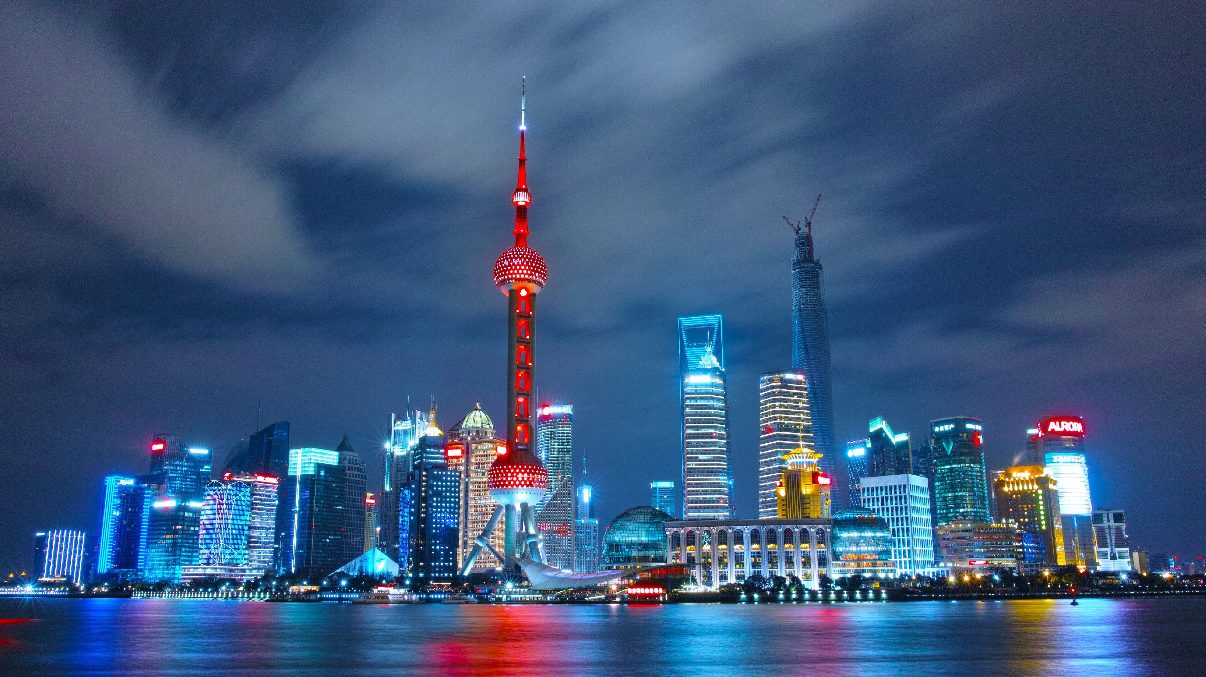 3840x2158 Pudong Skyline (Shanghai)