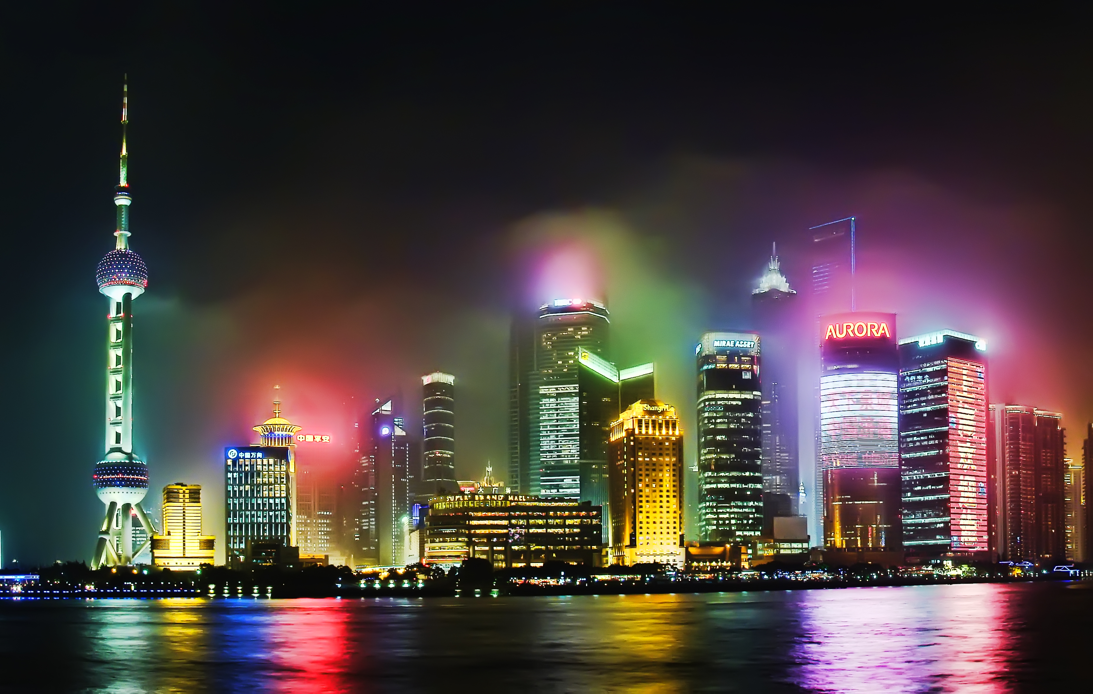 3736x2373 Hazy Lujiazui