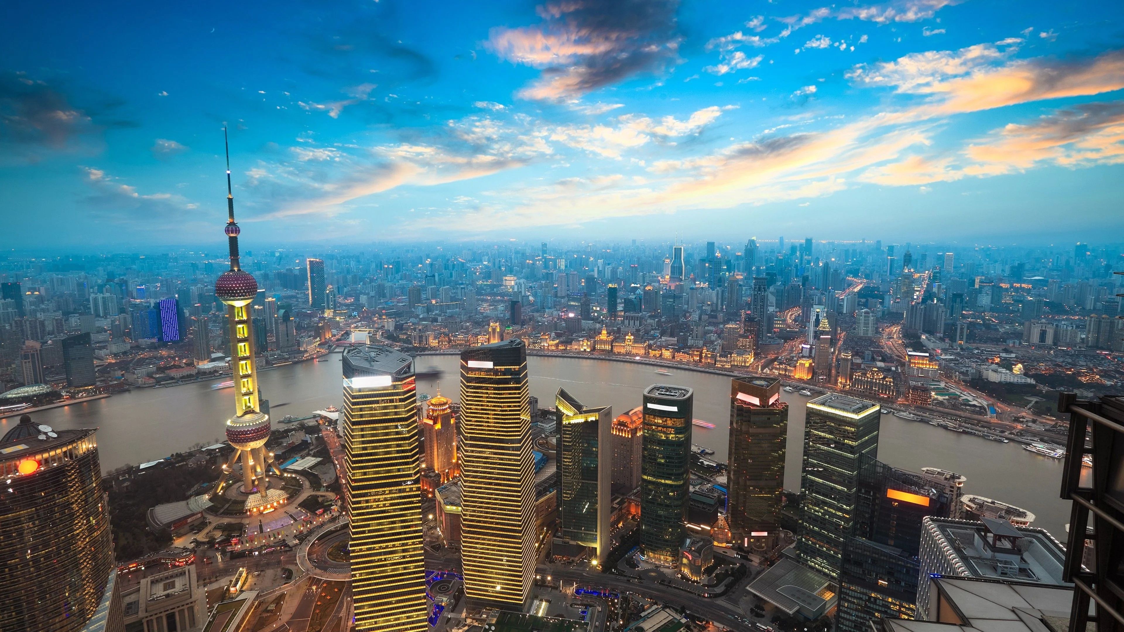 3840x2160 Oriental Pearl Tower Wallpaper