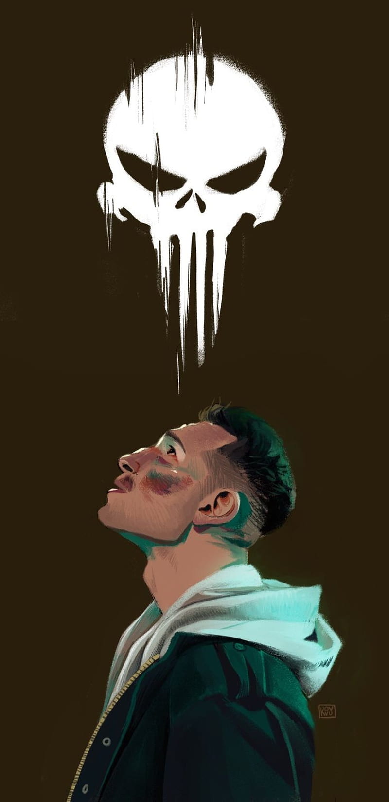800x1648 Punisher, marvel, netflix, daredevil, frank castle, HD phone wallpaper