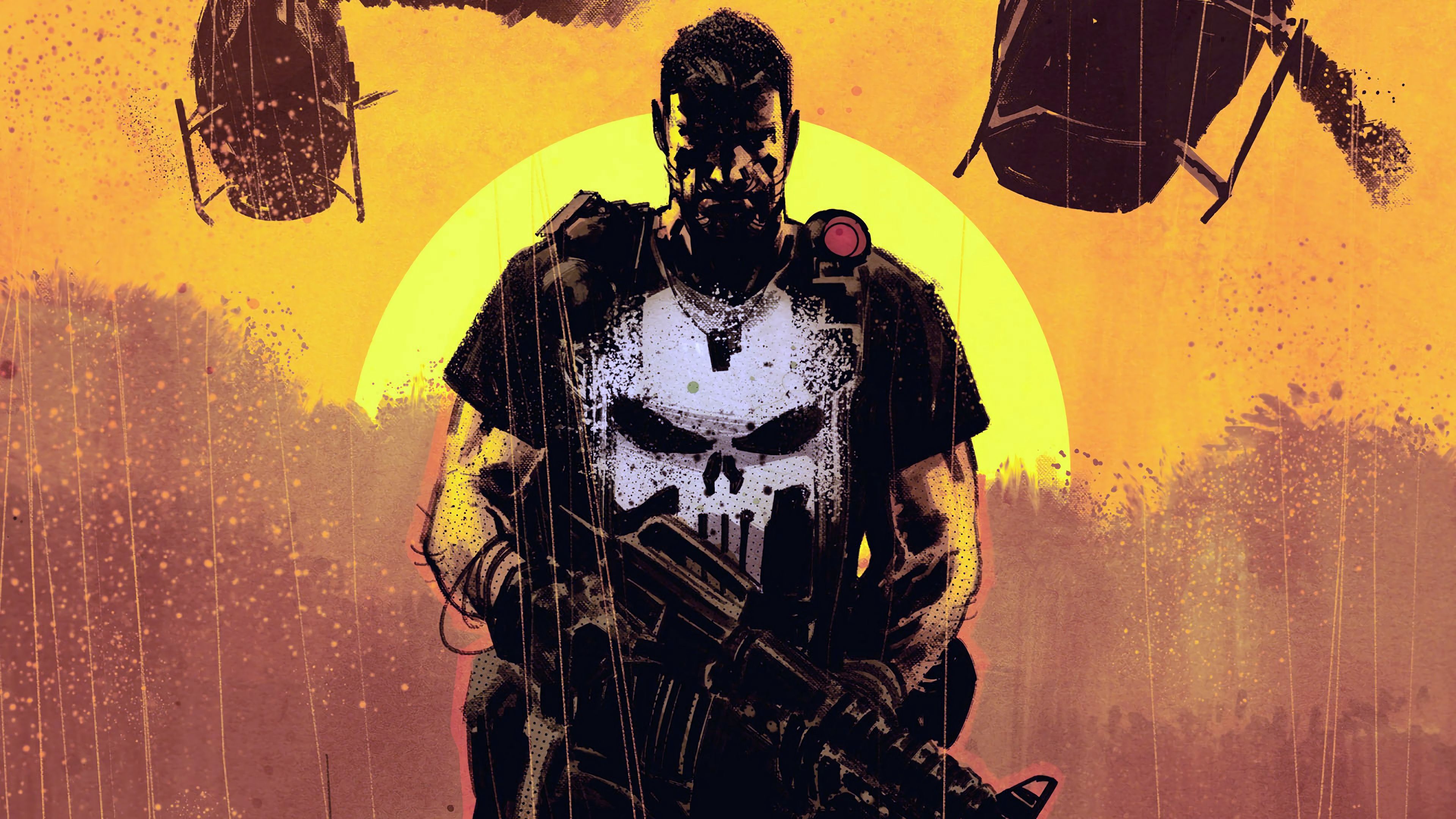 3840x2160 The Punisher Marvel Comics Wallpaper
