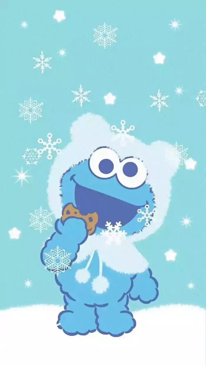 700x1244 4K Cookie Monster Wallpaper