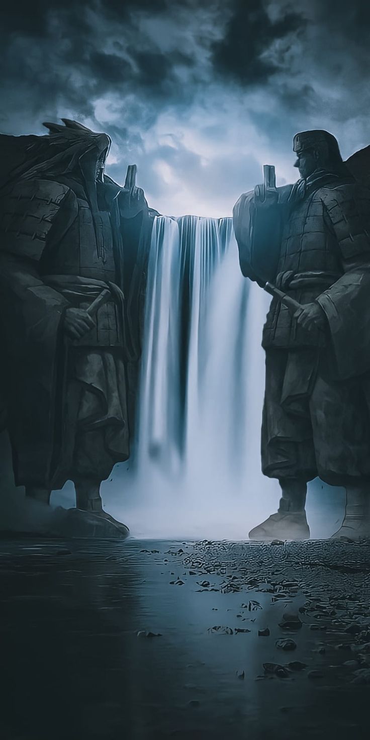 736x1472 Valley of the End, naruto, naruto nature, naruto shippuden, HD phone wallpaper