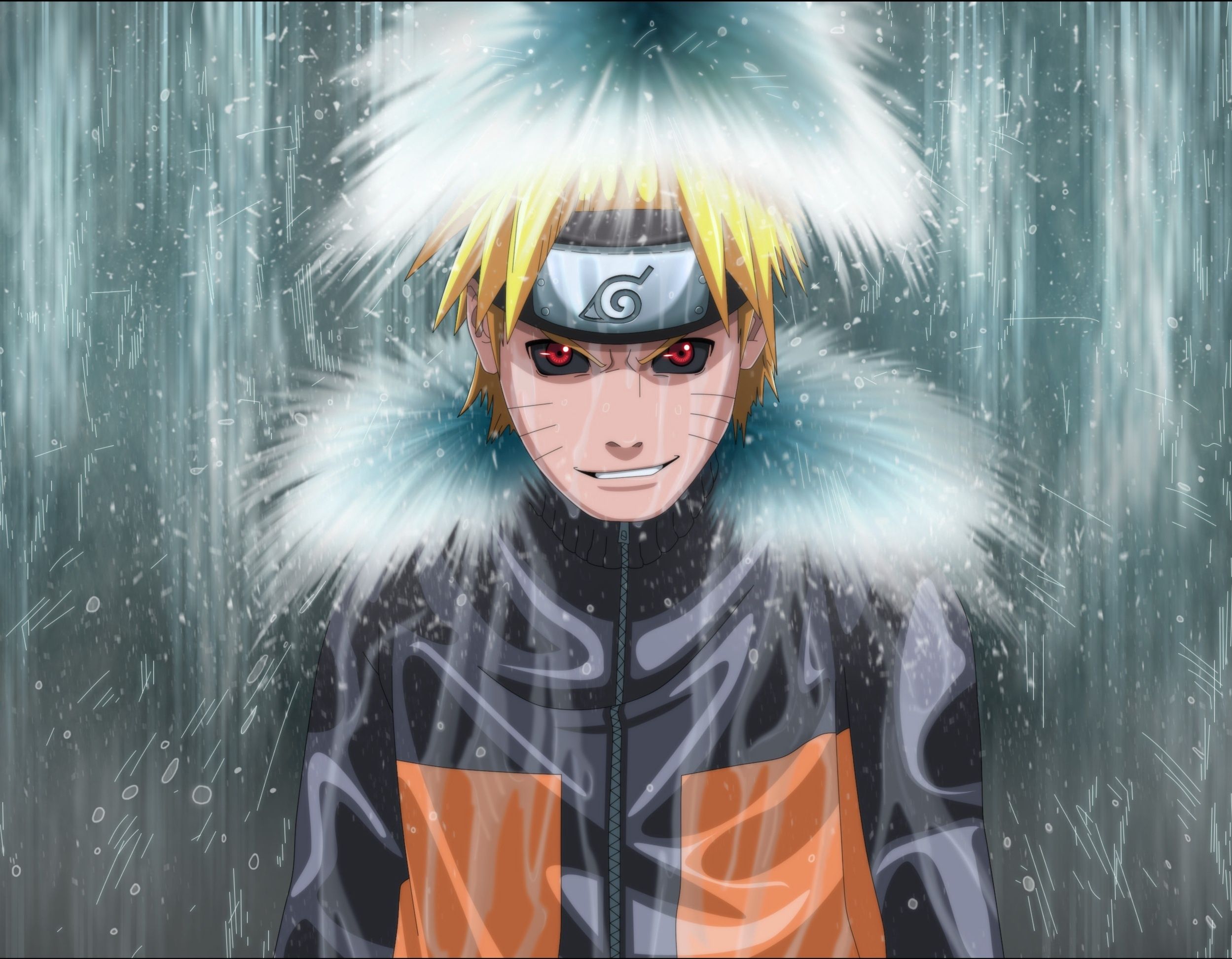 2498x1945 Naruto Uzumaki HD Wallpaper: A Brave Hero in the Rainx1945