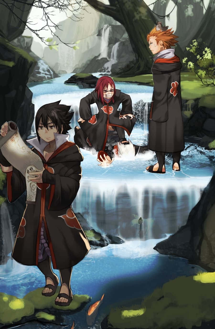 900x1378 Download Team Taka Unleashed in Naruto Wallpaper