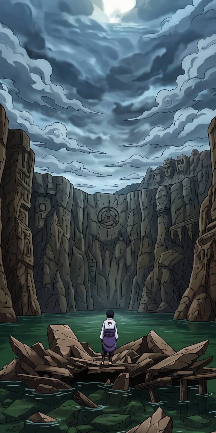 720x1440 Sasuke Hokage Monument Wallpaper 1170x2532 Wallpaper For IPhone 12 13 IPhone 12 13 Pro